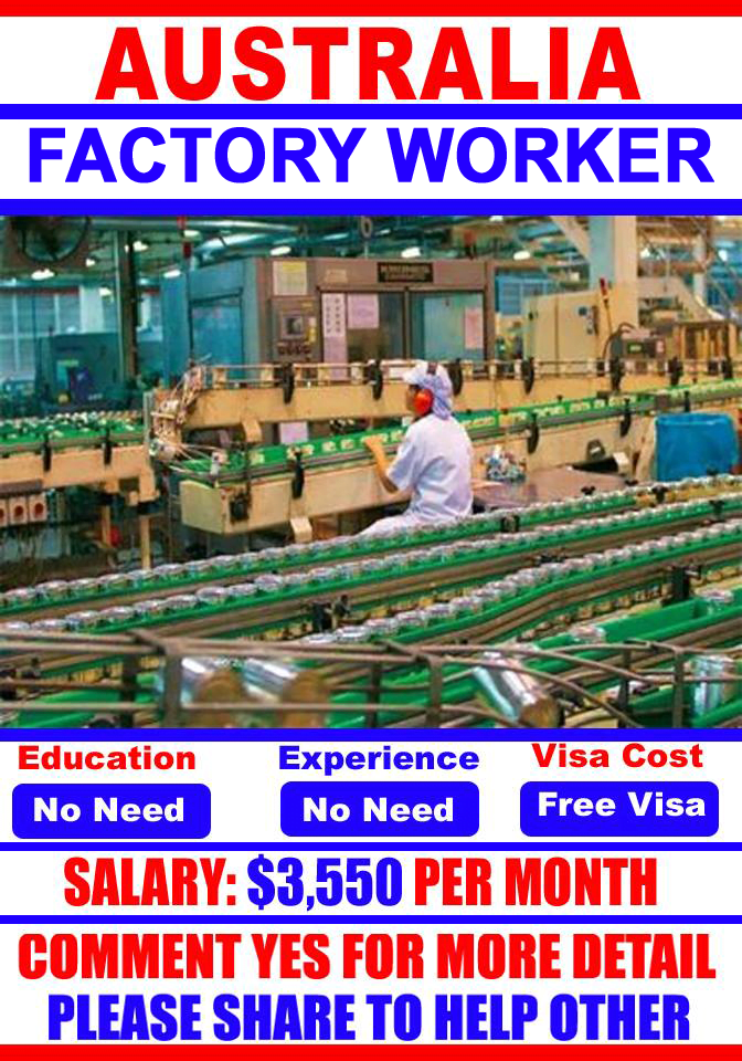 Factory Worker Job In Australia