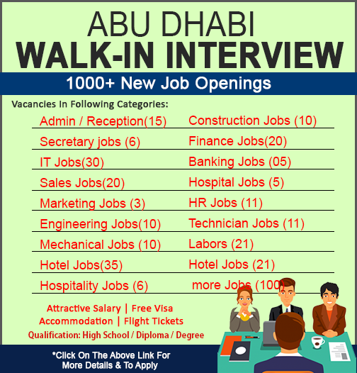 Multiple Jobs Open In Dubai