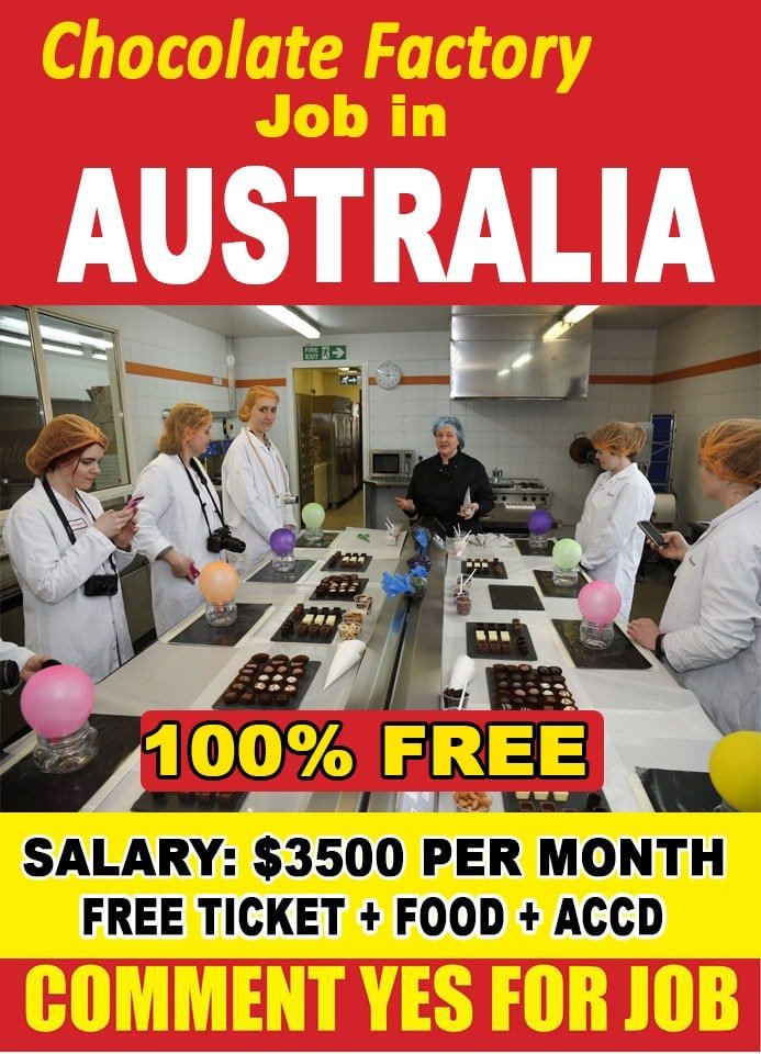Chocolate Factory Job In Australia