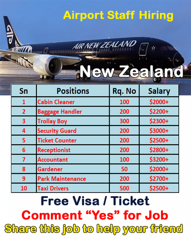 Airport Jobs In New Zealand