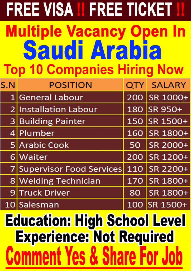 tourism jobs saudi arabia