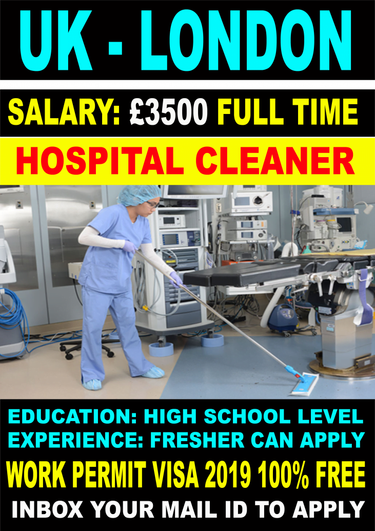 Hospital Cleaner Job In London