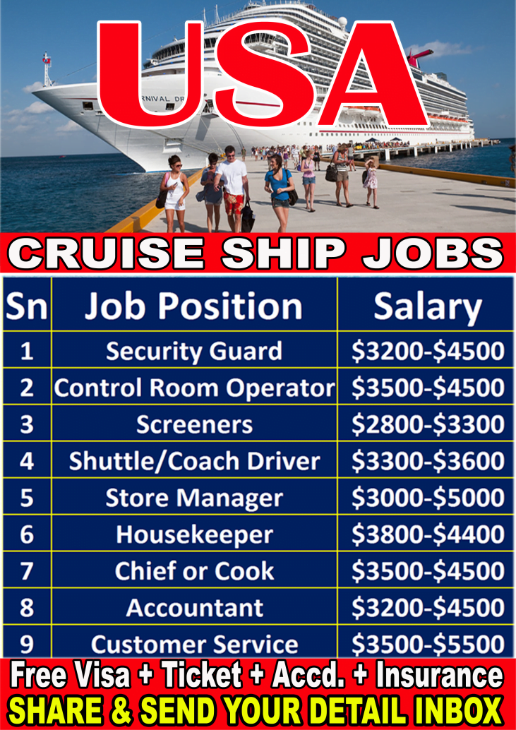 Cruise Ship Recruitment In USA
