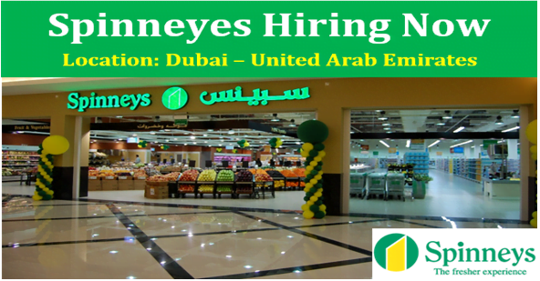 Vacancy for SPINNEYS Dubai Hyper Market