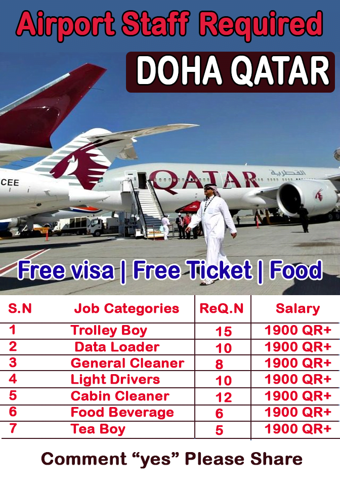 Airport Staff Required In Qatar