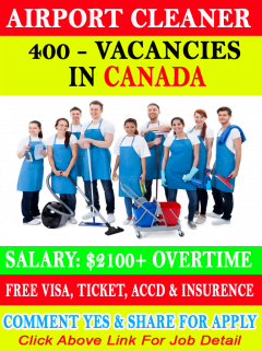 Airport Cleaner Jobs In Canada