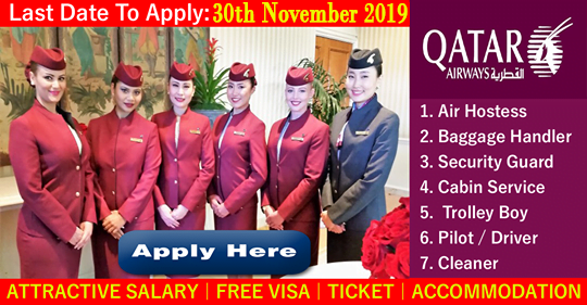 Latest Vacancy In Qatar Airways