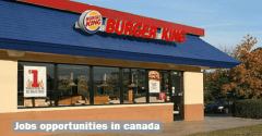 Burger kings jobs in Canada