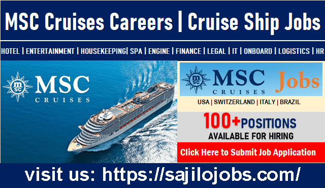 MSC Cruises Careers | Urgent Cruise Ship Jobs Vacancies