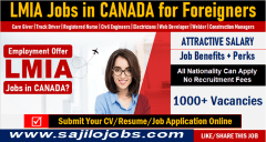 Jobs in Canada at LMIA company for foreigner