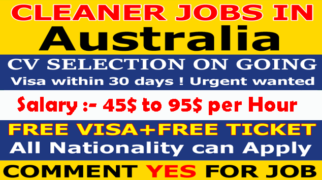 House Cleaners Job Vacancy in Australia