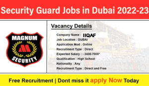 25 Urgent Security Jobs in Dubai