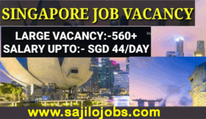 Free visa Hotel job in Singapore 