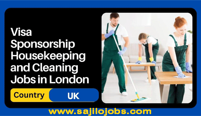 Housekeeping jobs in UK with visa sponsorship