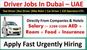 New driver job in Dubai Direct with company