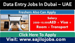 Walk in interview for Data entry jobs in Dubai