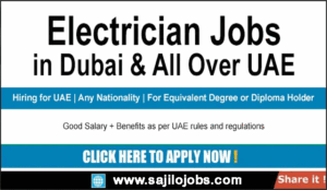 Free visa Electrician Jobs in UAE