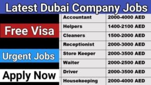 UAE Government jobs for foreigners with free visa & sponsorship
