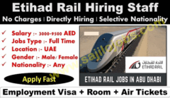 Etihad Rail jobs for freshers